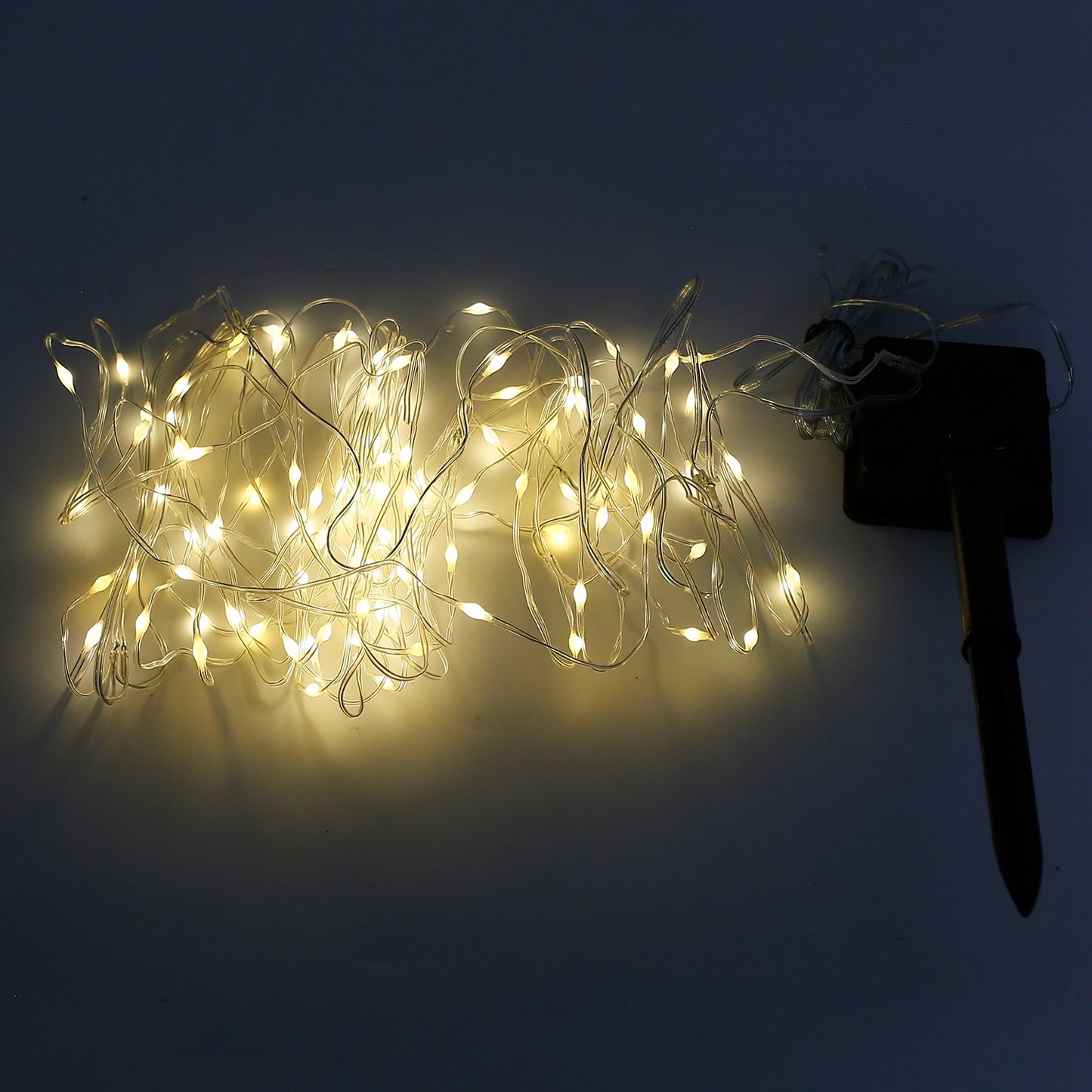 Solar Umbrella Lights Outdoor Parasol String Light 8 Lighting Mode Waterproof 104 LED 8 Bundles Warm White for Patio Garden Outdoor