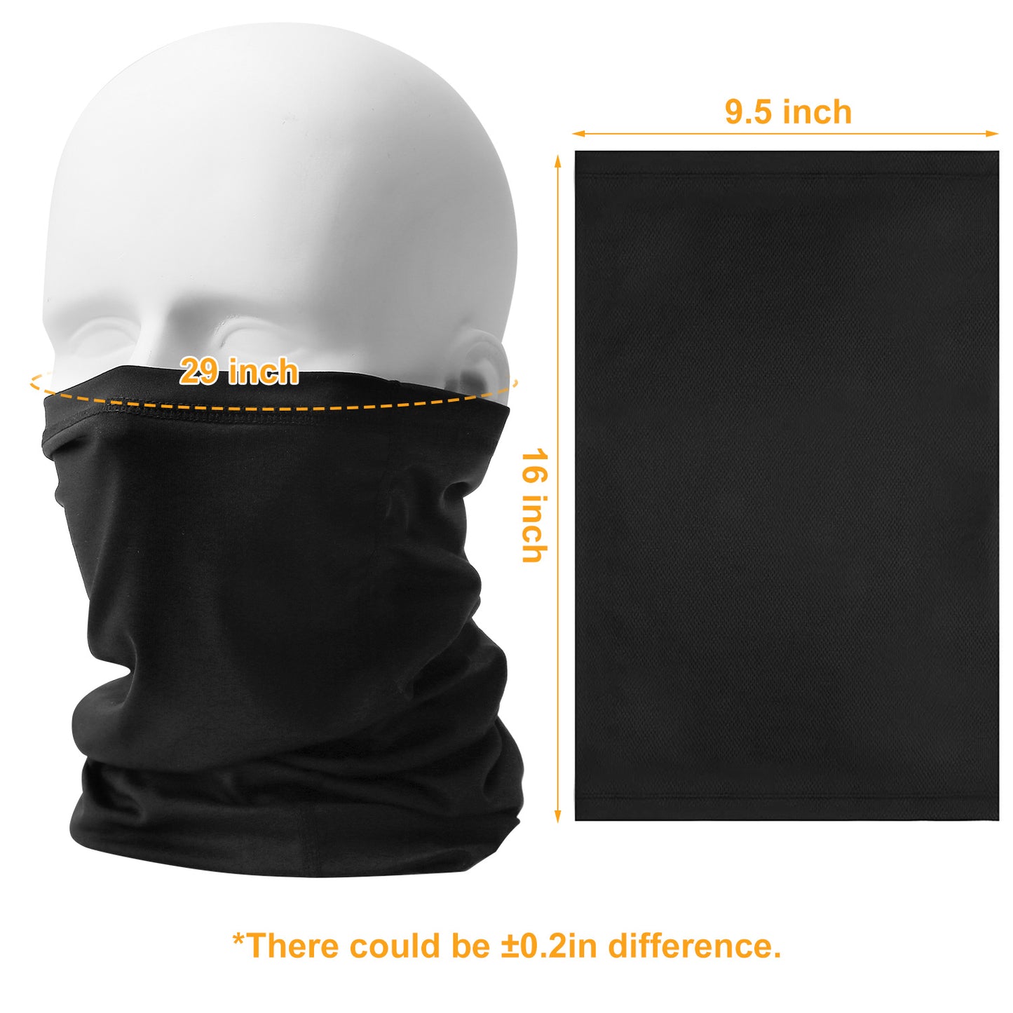 6Pcs Summer Neck Gaiter UV Sunscreen Protection Face Mask Scarf Breathable Cooling Shield Coverings For Cycling Hiking Fishing Running Motor