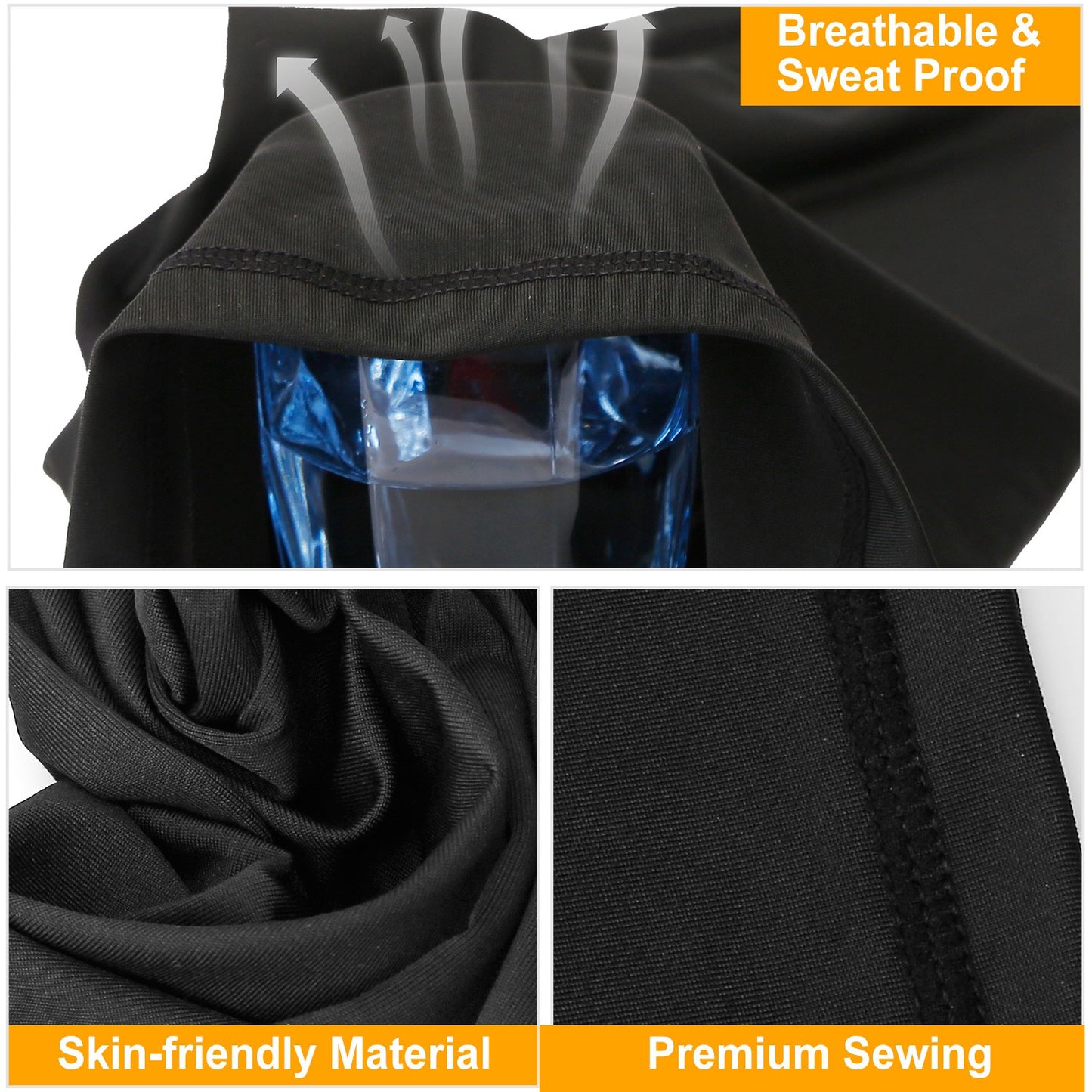 6Pcs Summer Neck Gaiter UV Sunscreen Protection Face Mask Scarf Breathable Cooling Shield Coverings For Cycling Hiking Fishing Running Motor