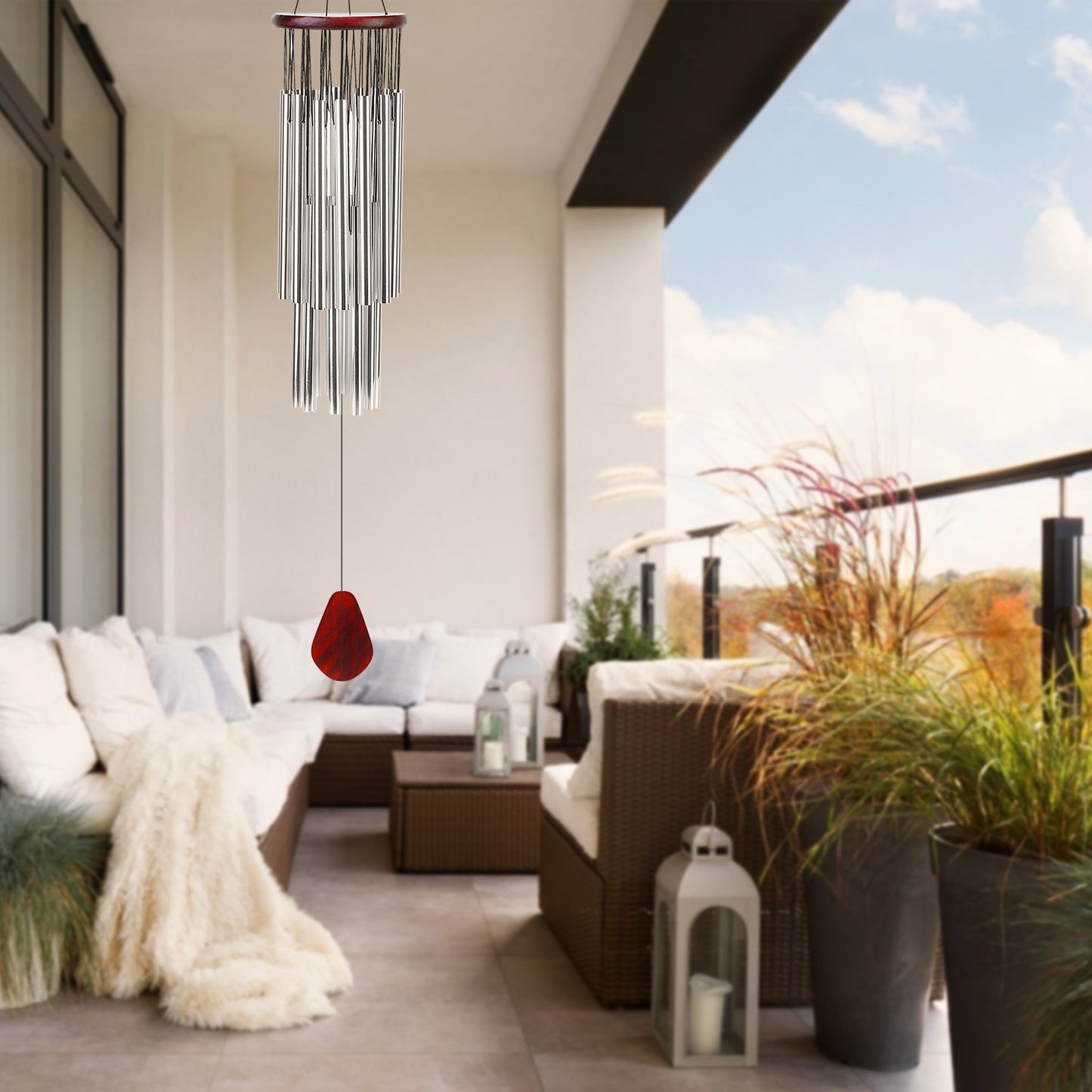 27 Tubes 36in Wind Chimes Indoor Outdoor Smooth Melodic Tones Wind Chime Ornament For Garden Patio Yard Porch Balcony