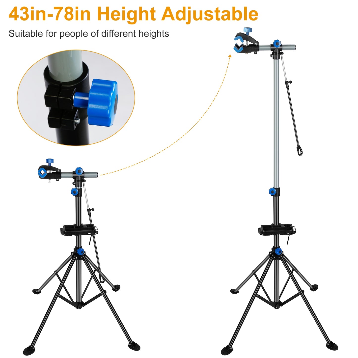 Bicycle Repair Stand Rack Height Adjust