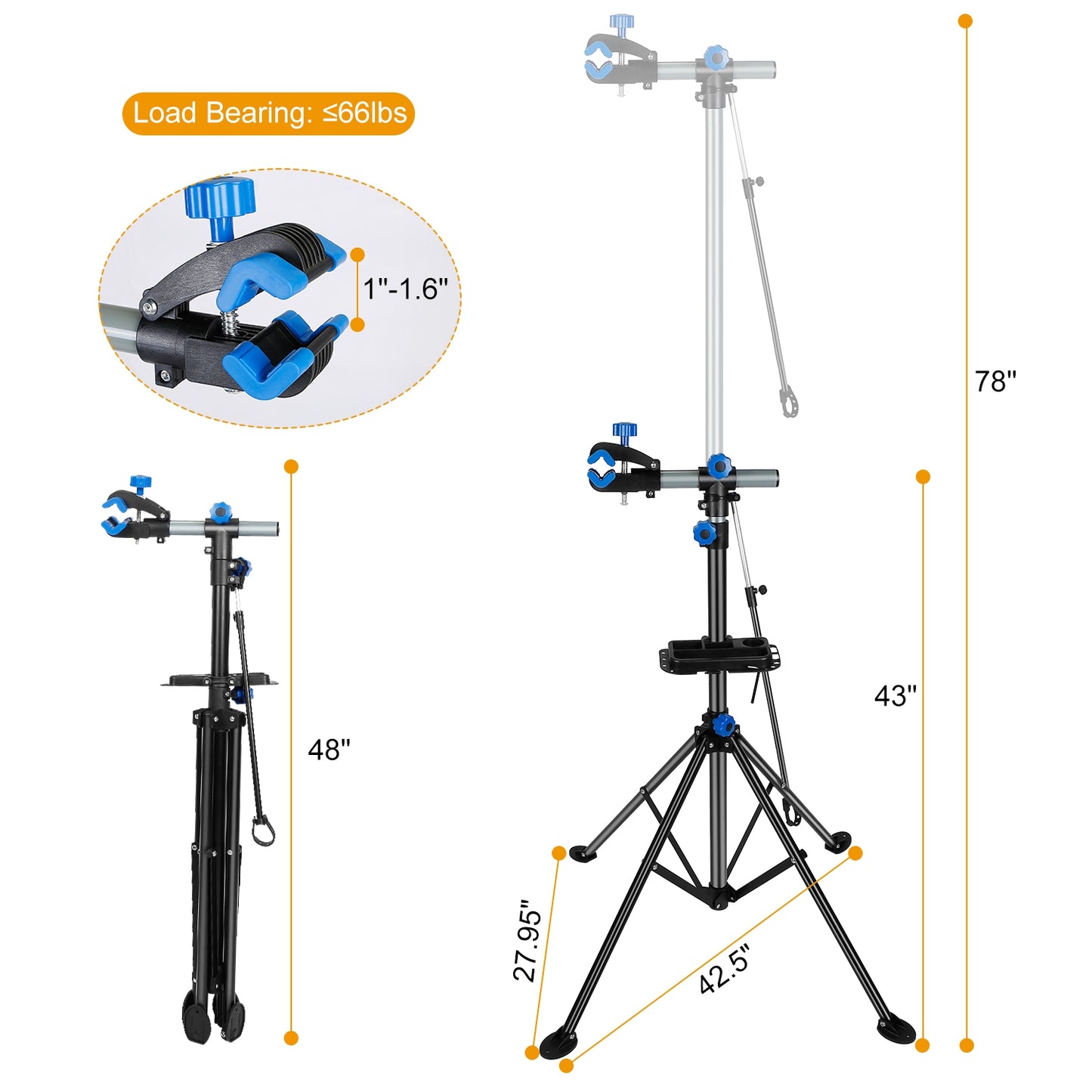 Bicycle Repair Stand Rack Height Adjust