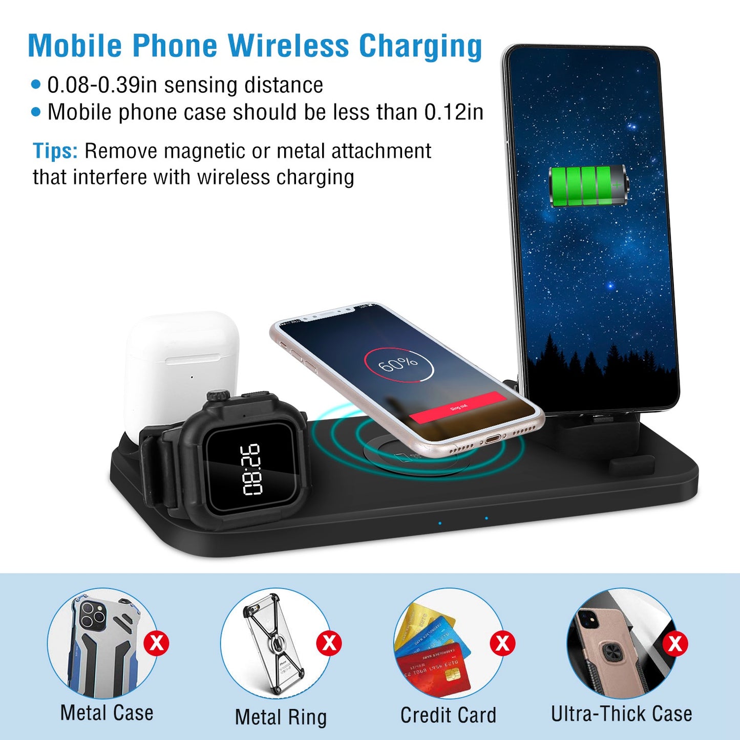 10W Qi Wireless Charging Station