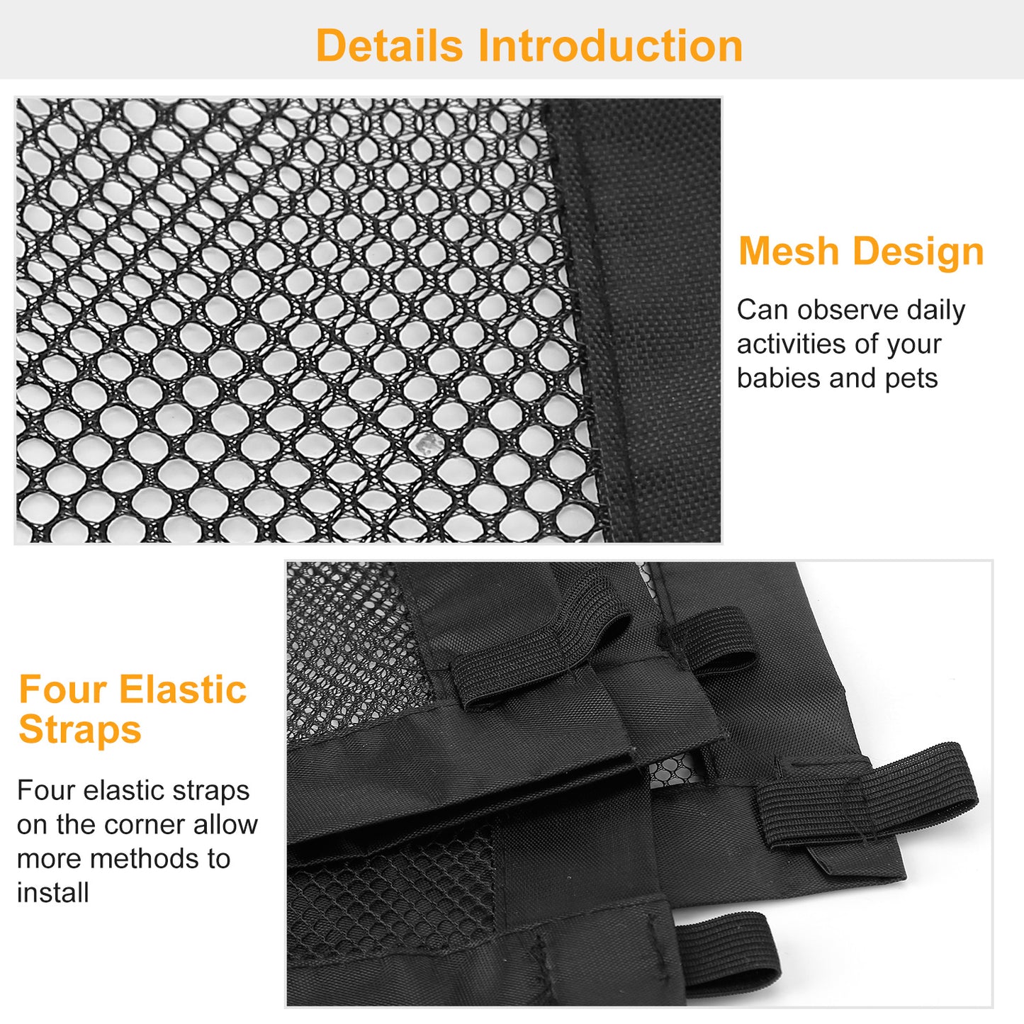 Dog Gate MeshPet Baby Safety Guard