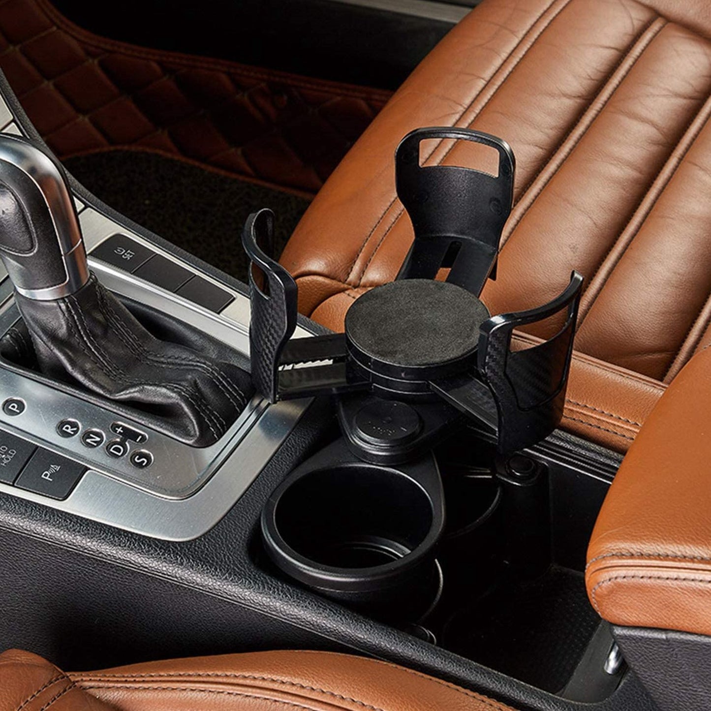 2 In 1 Car Cup Holder Extender Adapter Dual Cup Mount Organizer Holder For Most 20 oz Up To 5.9" Coffee Drinking Bottles