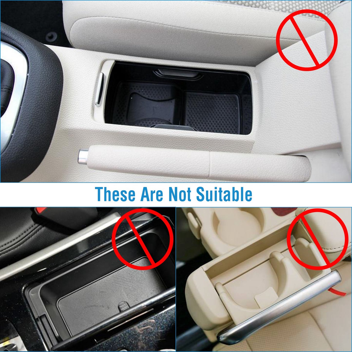 2 In 1 Car Cup Holder Extender Adapter Dual Cup Mount Organizer Holder For Most 20 oz Up To 5.9" Coffee Drinking Bottles