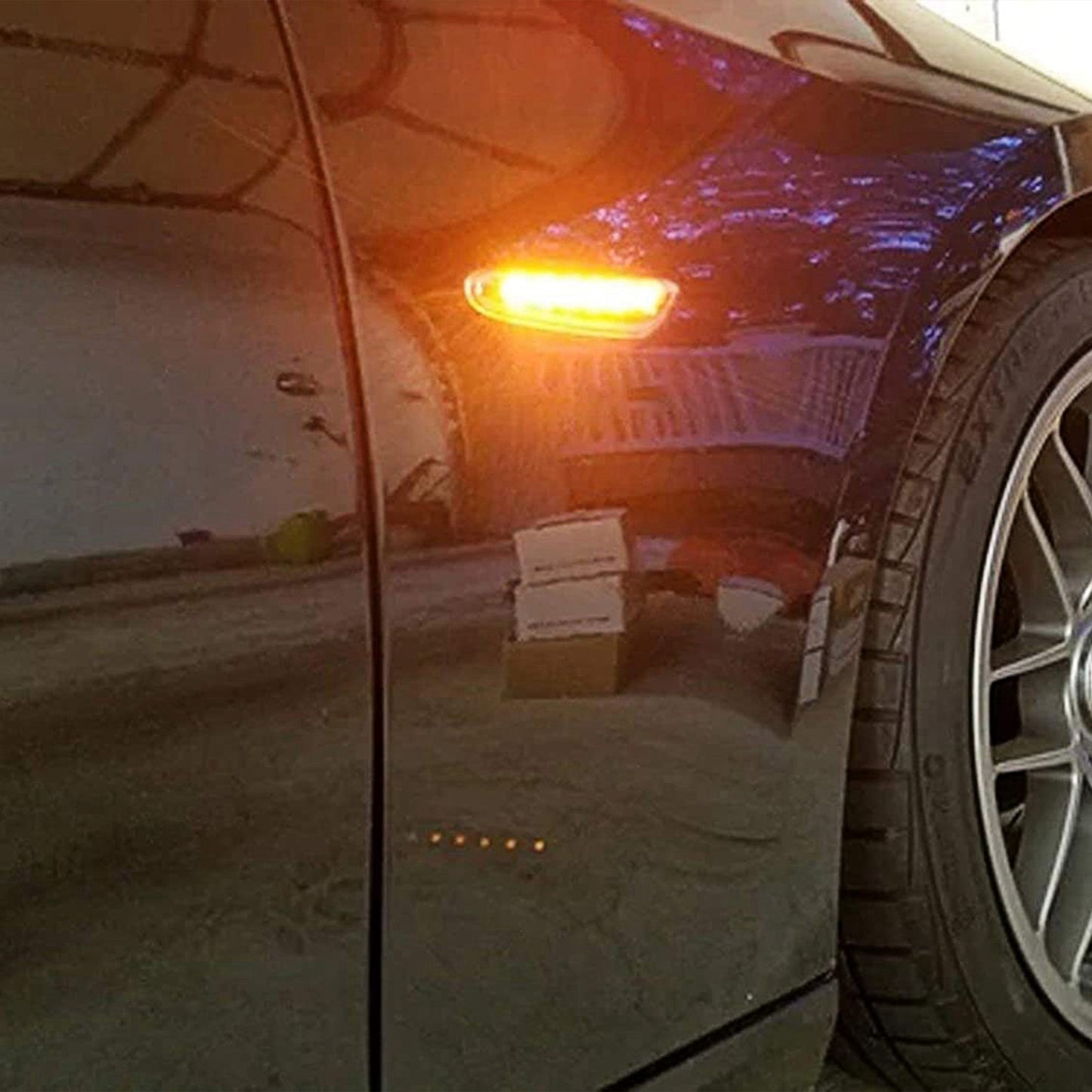 Side Marker Turn Signal Light Dynamic Amber LED Blinker For BMW 1 3 5 Series E60 E61 E90 E91 E81 E82 E83 E84 E87 E88 E92 E93 E46