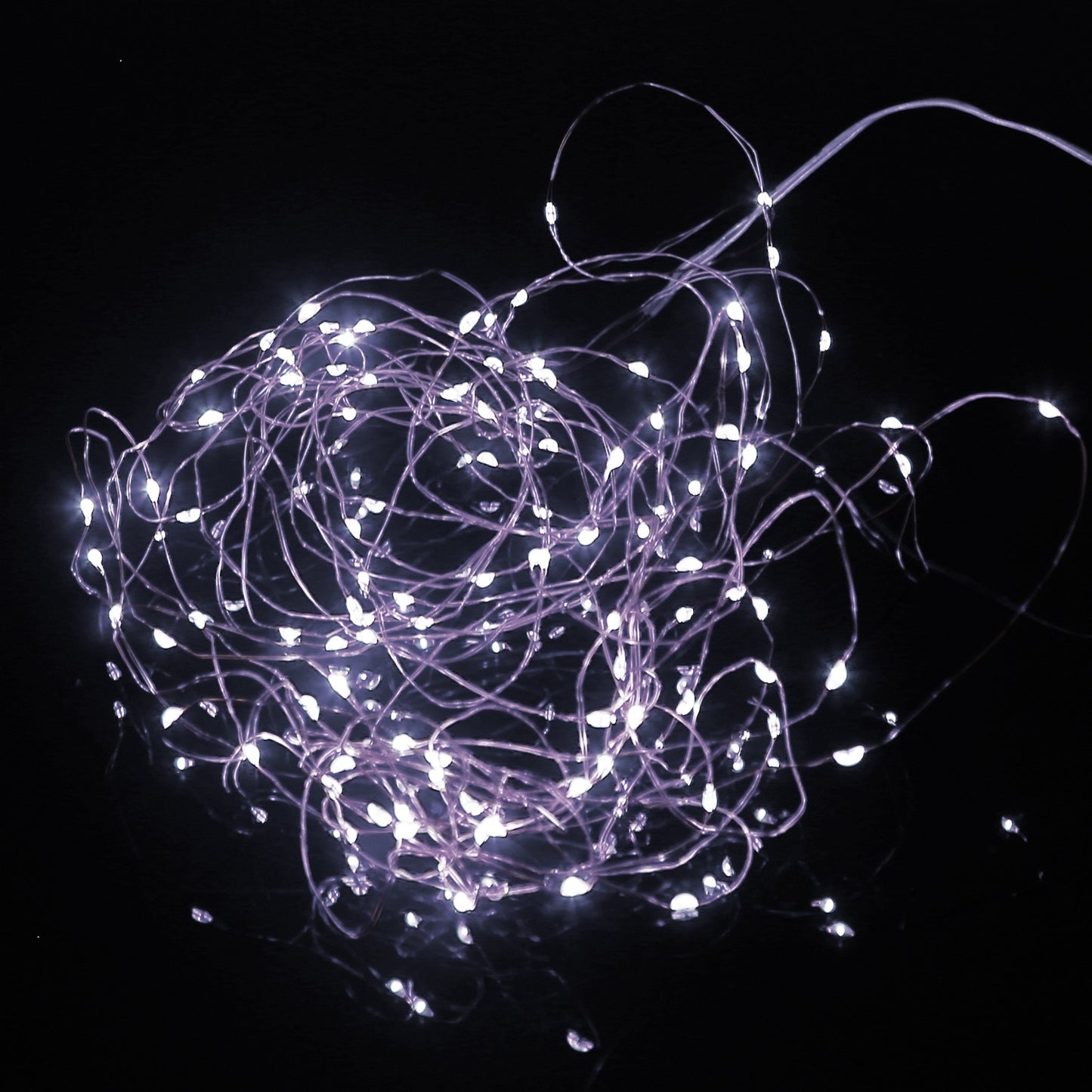 2Pcs LED String Lights 100LED Beads 32.8FT Copper Fairy Lights Remote Control