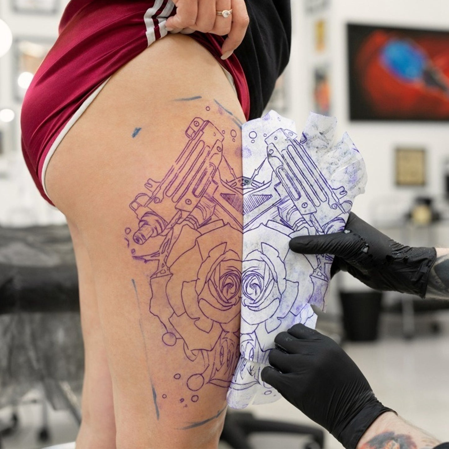 20Pcs Tattoo Transfer Paper 4 Layers Tattooing Skin Tattoo Kit A4 Size DIY Tattoo Transfer Paper Kit