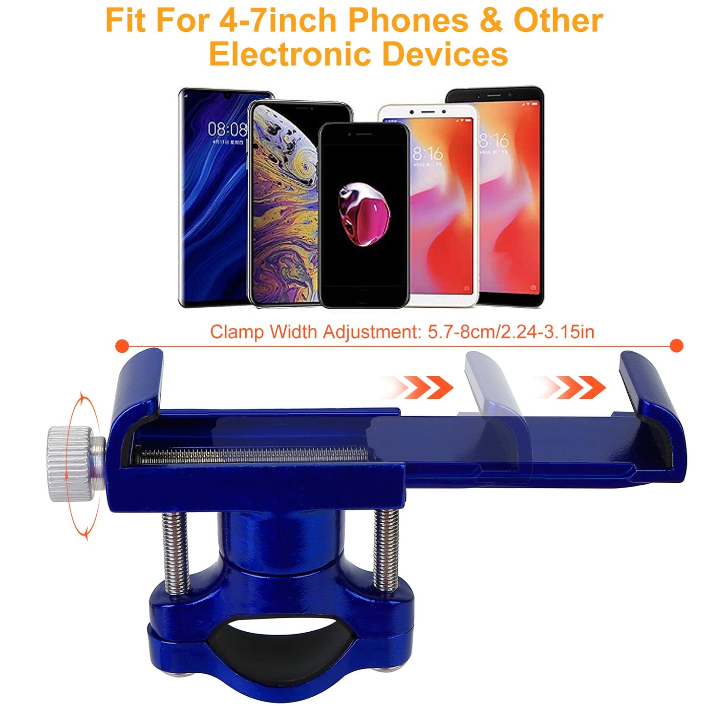 MTB Bike Handlebar Phone Holder Stand Aluminum Alloy Bicycle Phone Bracket