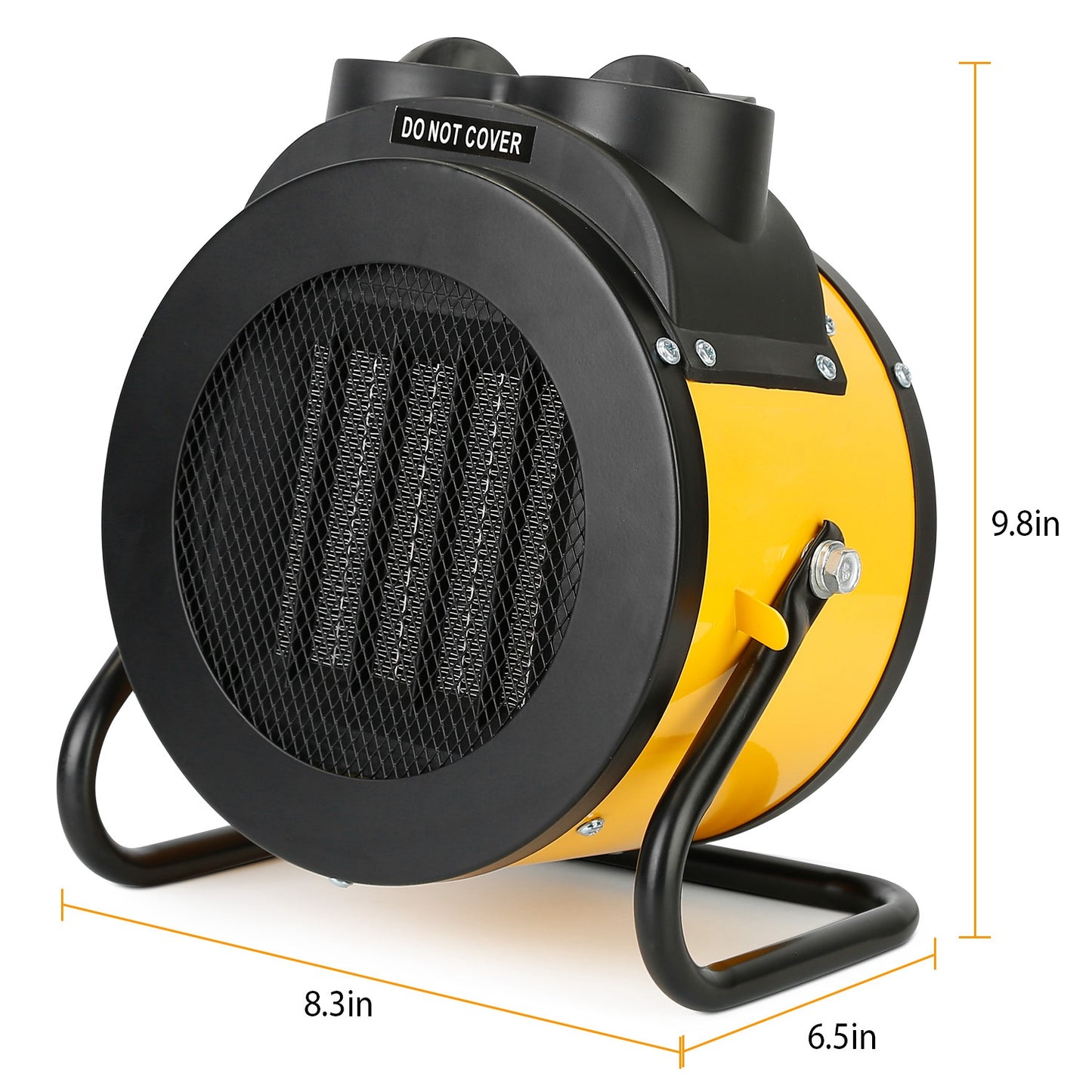 1500W Portable Electric Space Heater Personal Fan w/ Overheat Protection Adjustable Temperature Ceramic Heater for Bedroom Office Desk