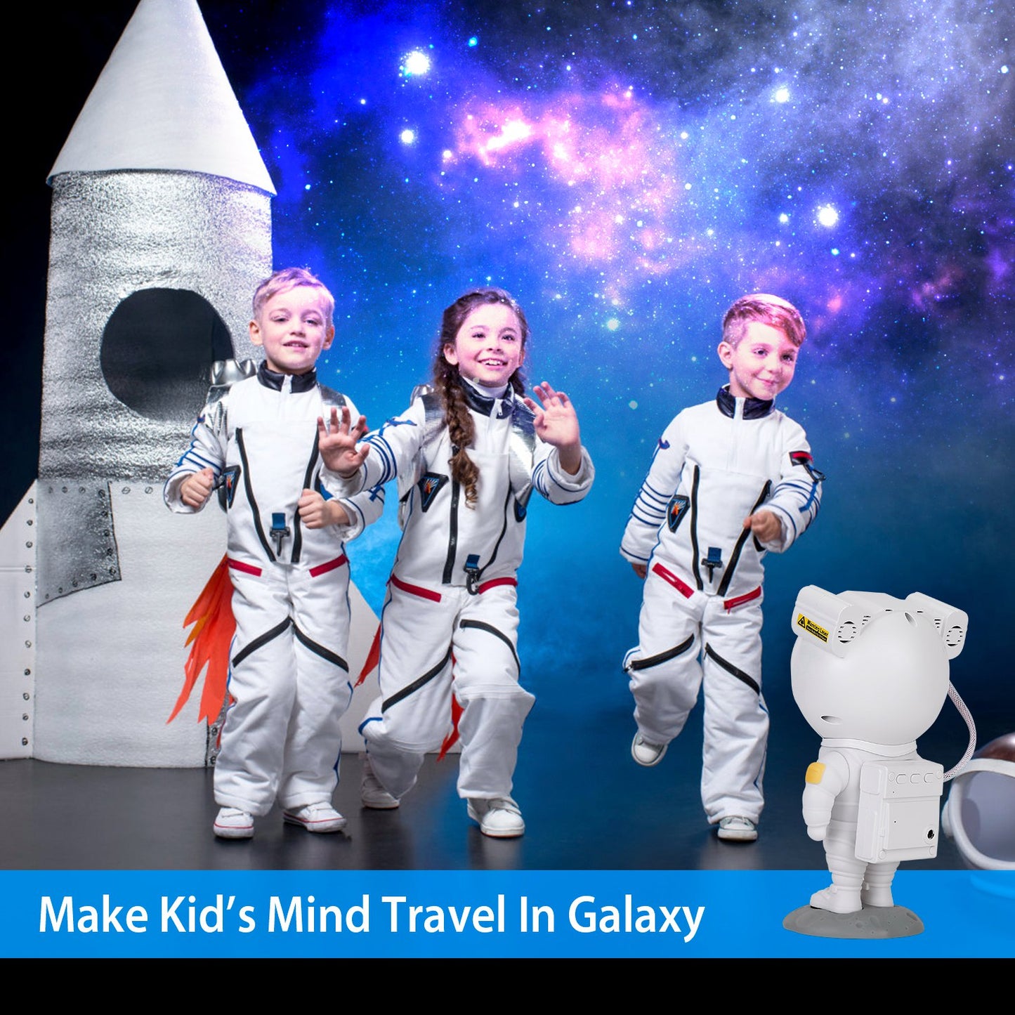 Astronaut Star Projector Light Galaxy Sky Night Light Nebula Star Party Lamp with Remote Control