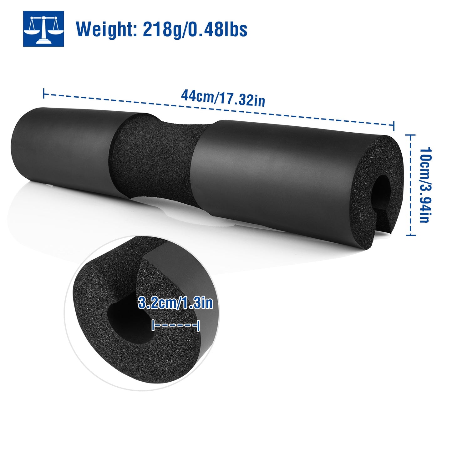 Barbell Pad Support Squat Bar Foam Cover Pad Weight Lifting Pull Up