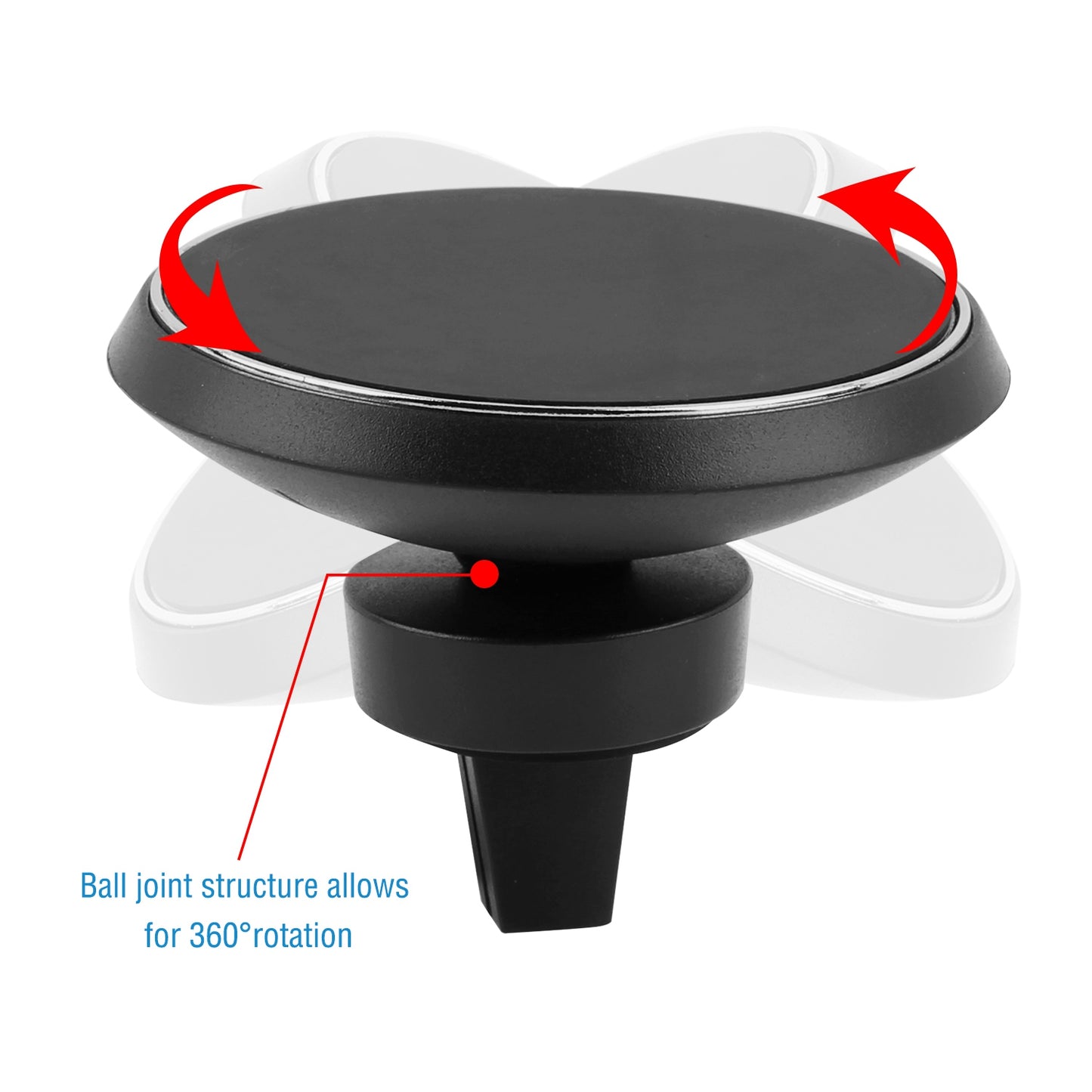 Qi Wireless Car Charger Magnetic Car Phone Charger 5W Charging Pad Air Vent