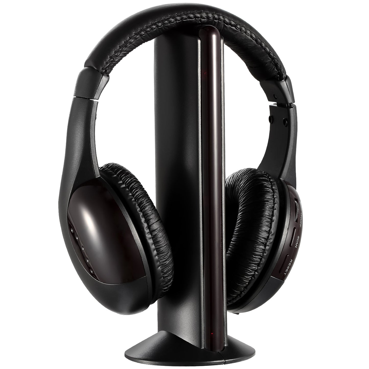 Wireless RF Headphones HiFi Over-Ear Headsets RF Transmitter Receiver