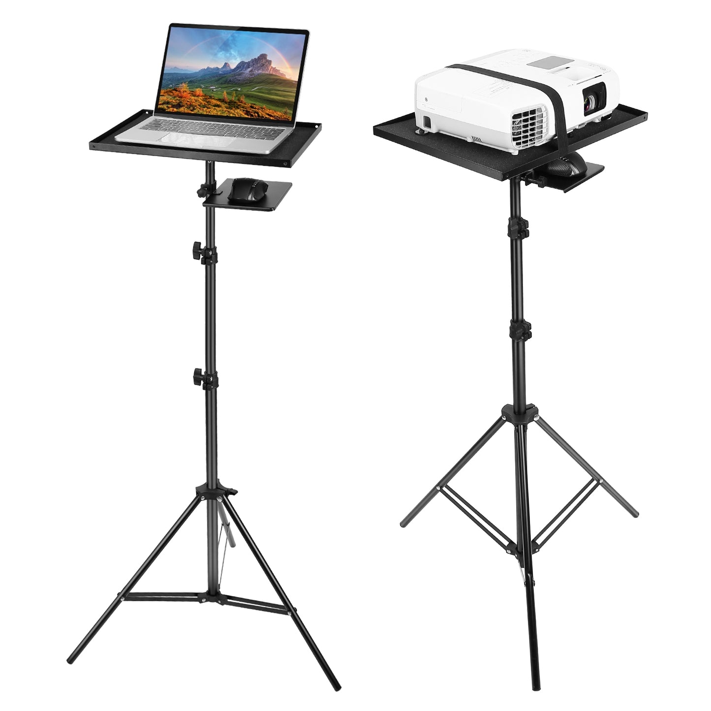 Laptop Projector Tripod Stand Adjustable Height Notebook Floor Stand Portable Computer DJ Equipment Holder Mount Elevator