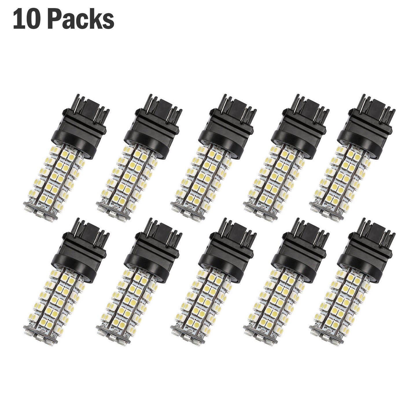 10Pcs/Kit LED Car Light Bulbs 760lm T25 3528SMD 6000K Pure White Auto Lamps