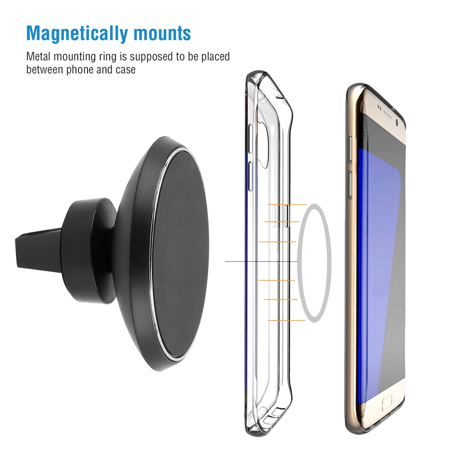 Qi Wireless Car Charger Magnetic Car Phone Charger 5W Charging Pad Air Vent
