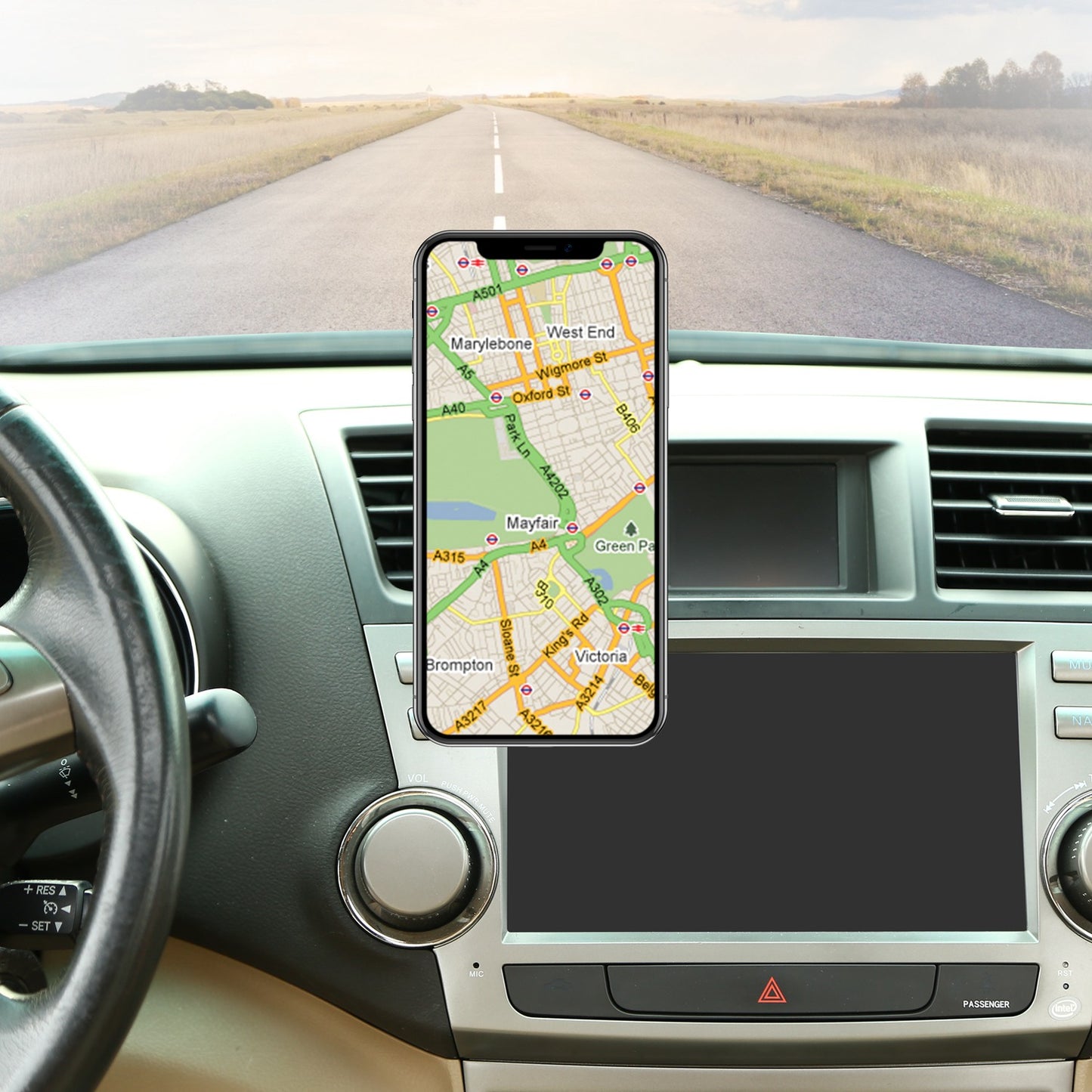 Qi Wireless Car Charger Magnetic Car Phone Charger 5W Charging Pad Air Vent