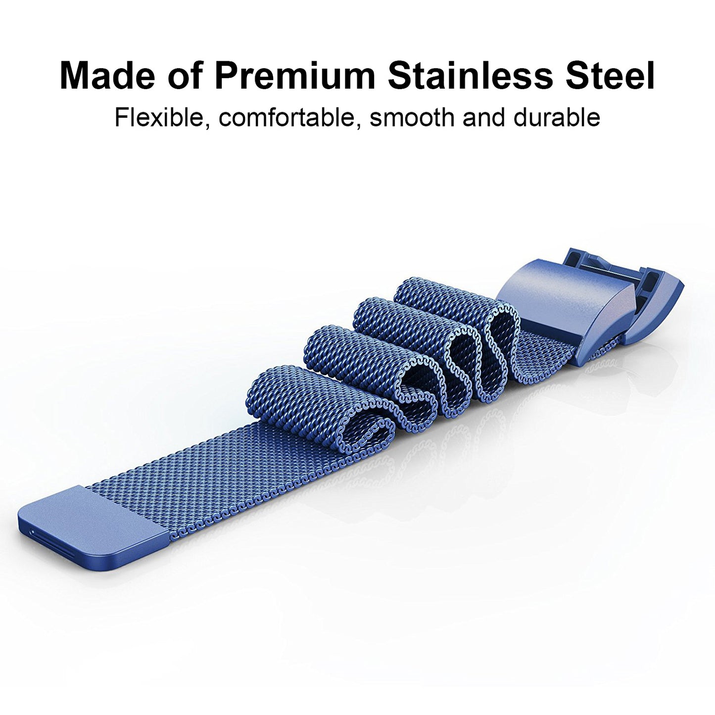 Stainless Steel Mesh Milanese Loop Band for Fitbit Charge 2
