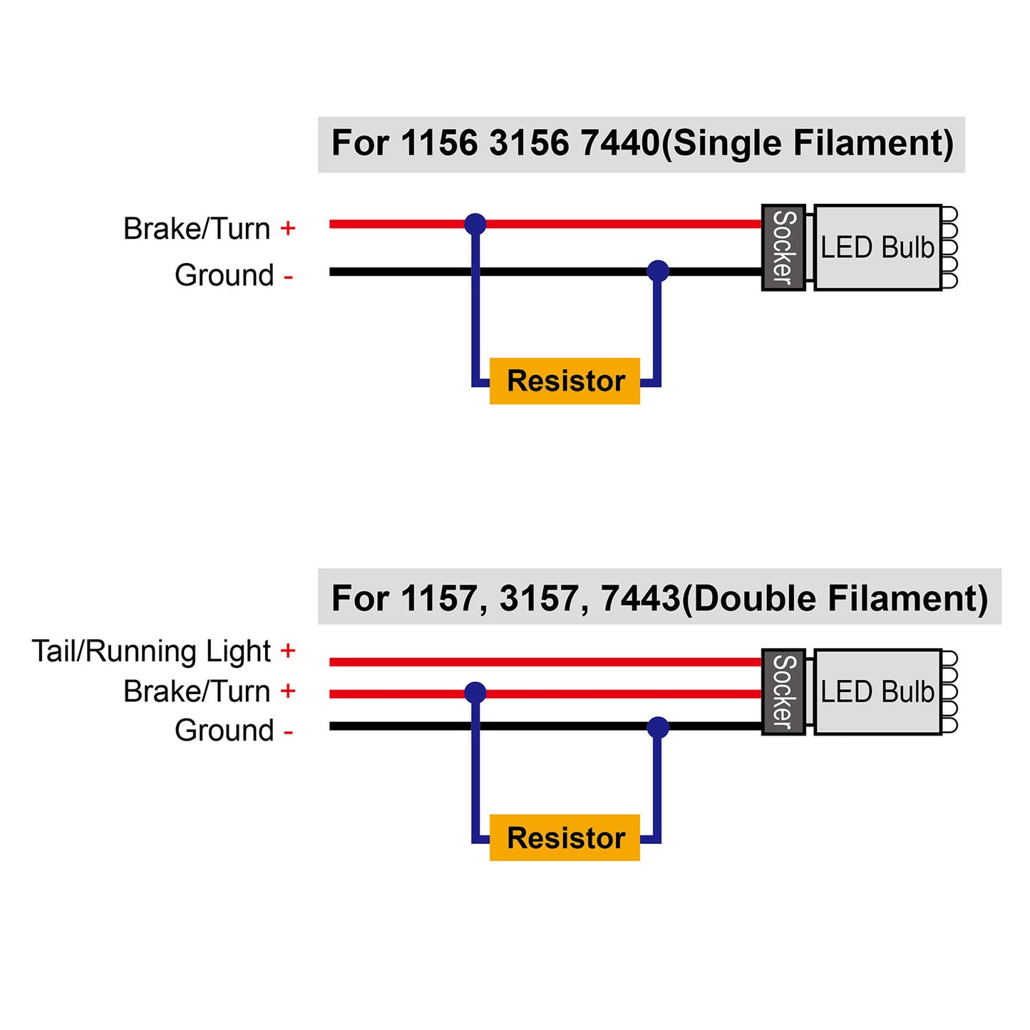 10 PIC 50W 6 ohm Load Resistor Set with T-Taps