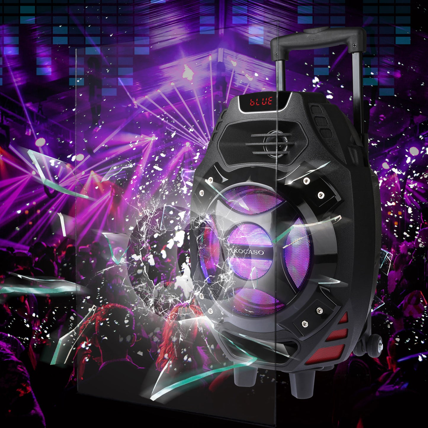 Colorful LED Portable Wireless Party Speaker