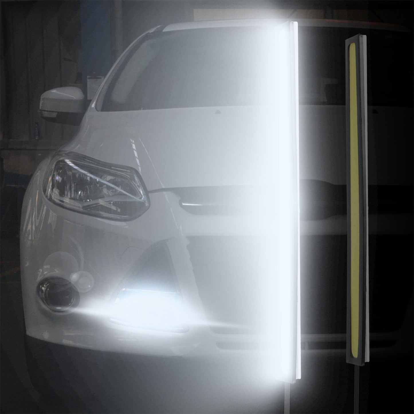 2Pcs LED Daytime Running Lights Car LED COB DRL Fog Lights IP45 Waterproof