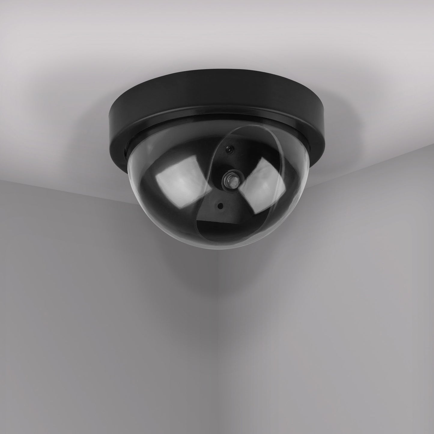 4Packs Fake Security Camera Dome Dummy Camera w/ Realistic Looking Flash LED Lights