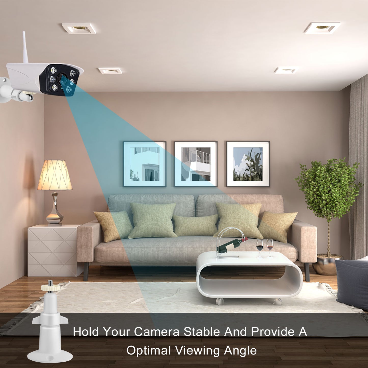 3 Packs Security Camera Wall Mount for Arlo 360 Degree Adjustable Camera Holder