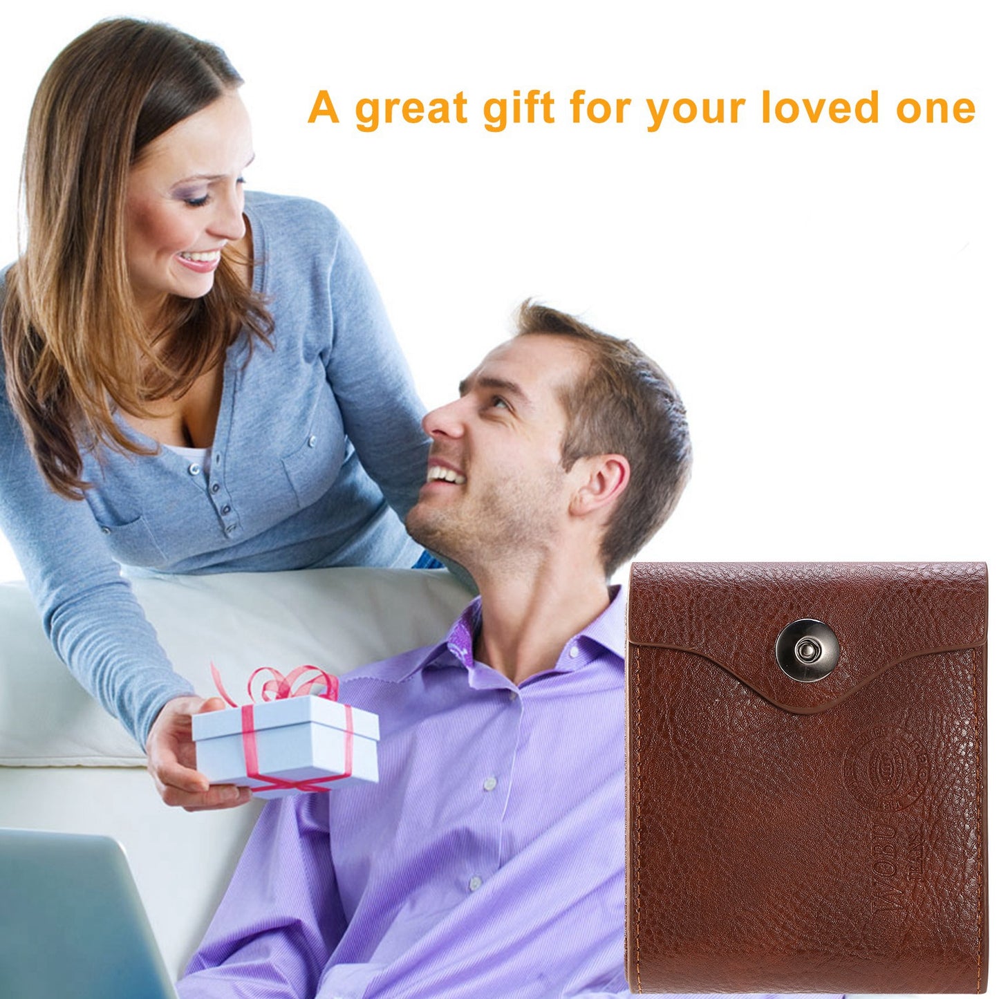 Men Wallet PU Leather Bifold Purse Slim RFID Blocking Card Holder Cases