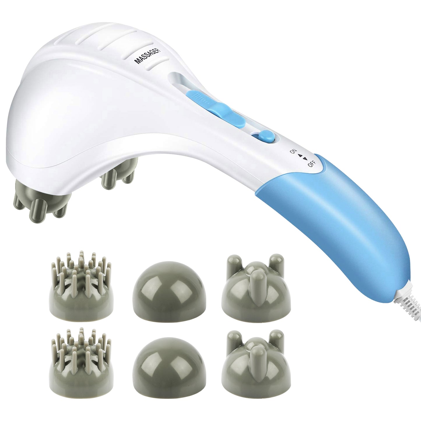 Electric Massager Handheld Full Body Percussion Massager Double Head