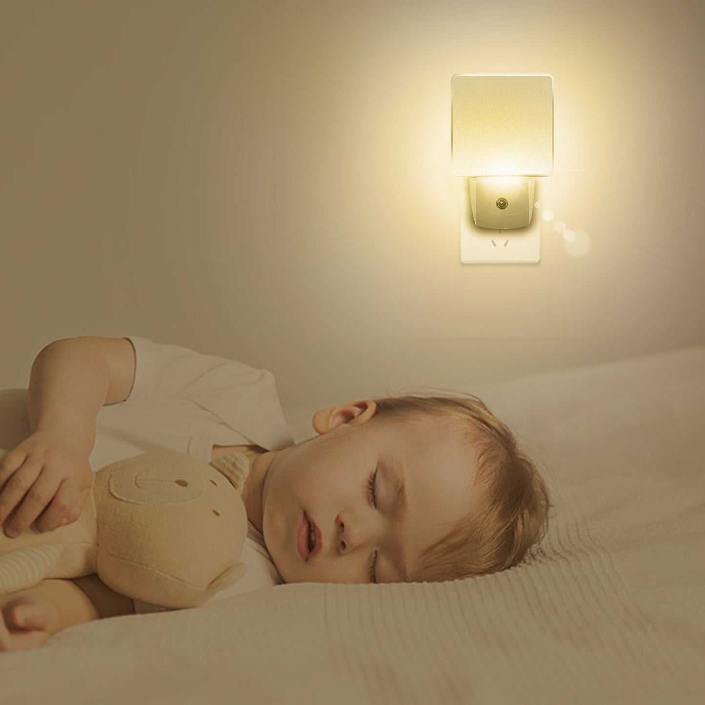 LED Night Light Dusk To Dawn Sensor Lamps Plug-in Light for Hallway