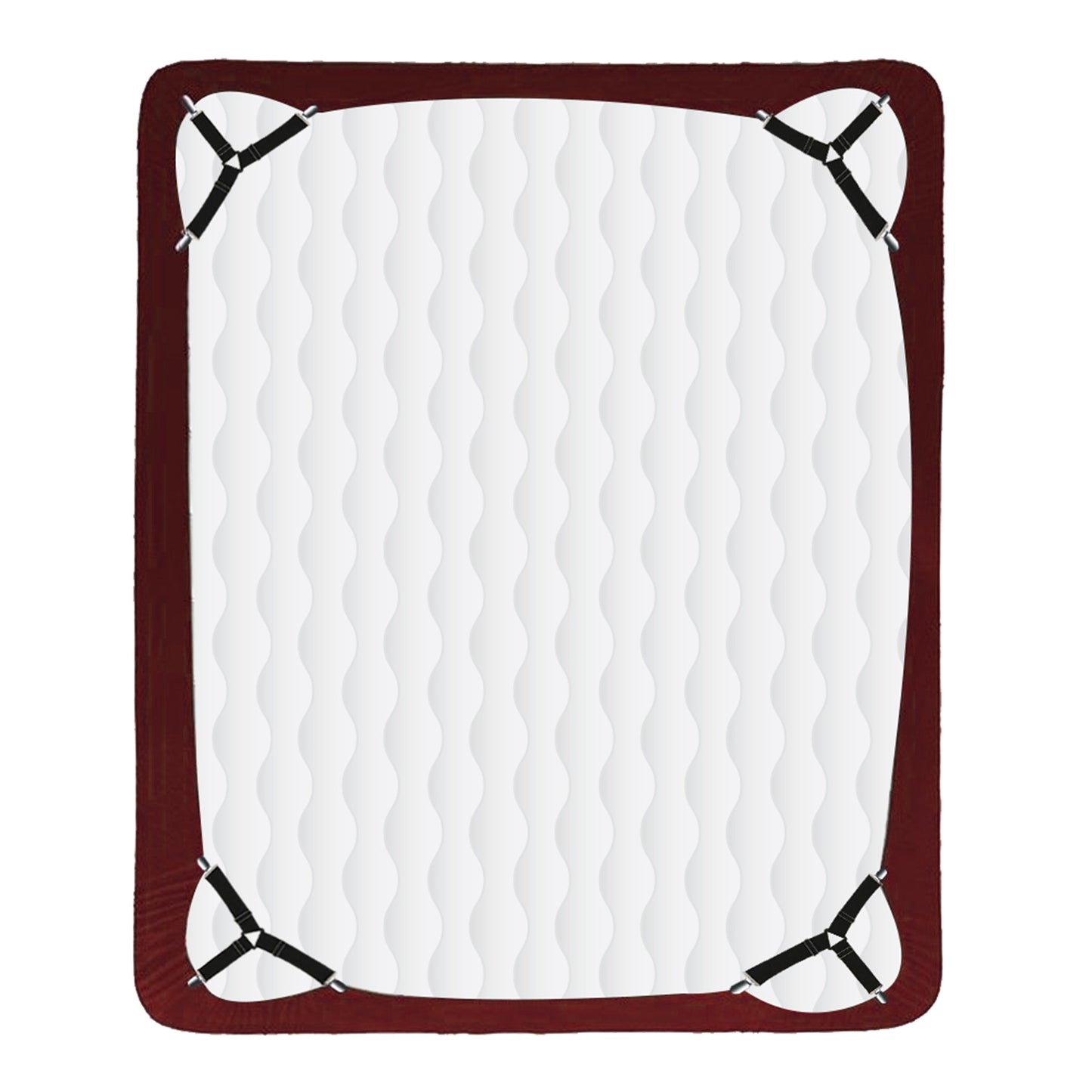4Pcs Bed Sheet Fastener Holder Triangle Mattress Suspender Straps