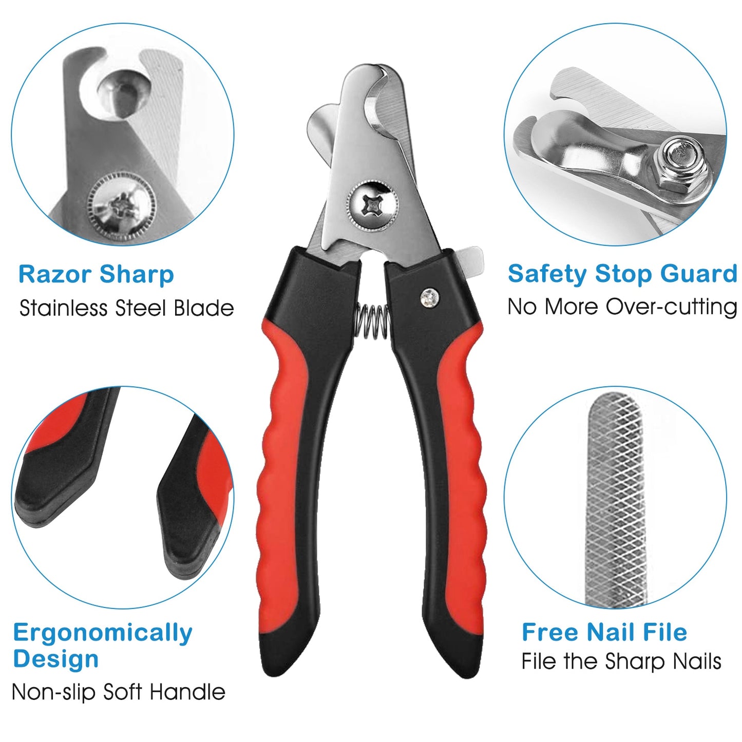 Dog Nail Clippers Professional Pet Nail Trimmer for Pet Claw Grooming