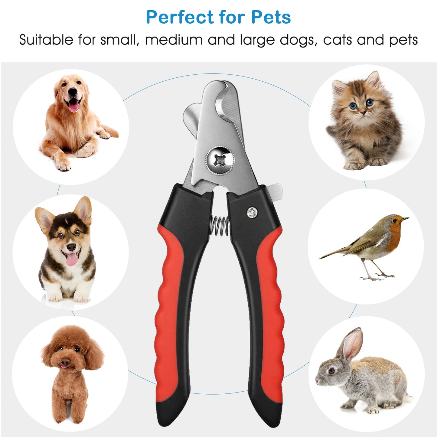 Dog Nail Clippers Professional Pet Nail Trimmer for Pet Claw Grooming