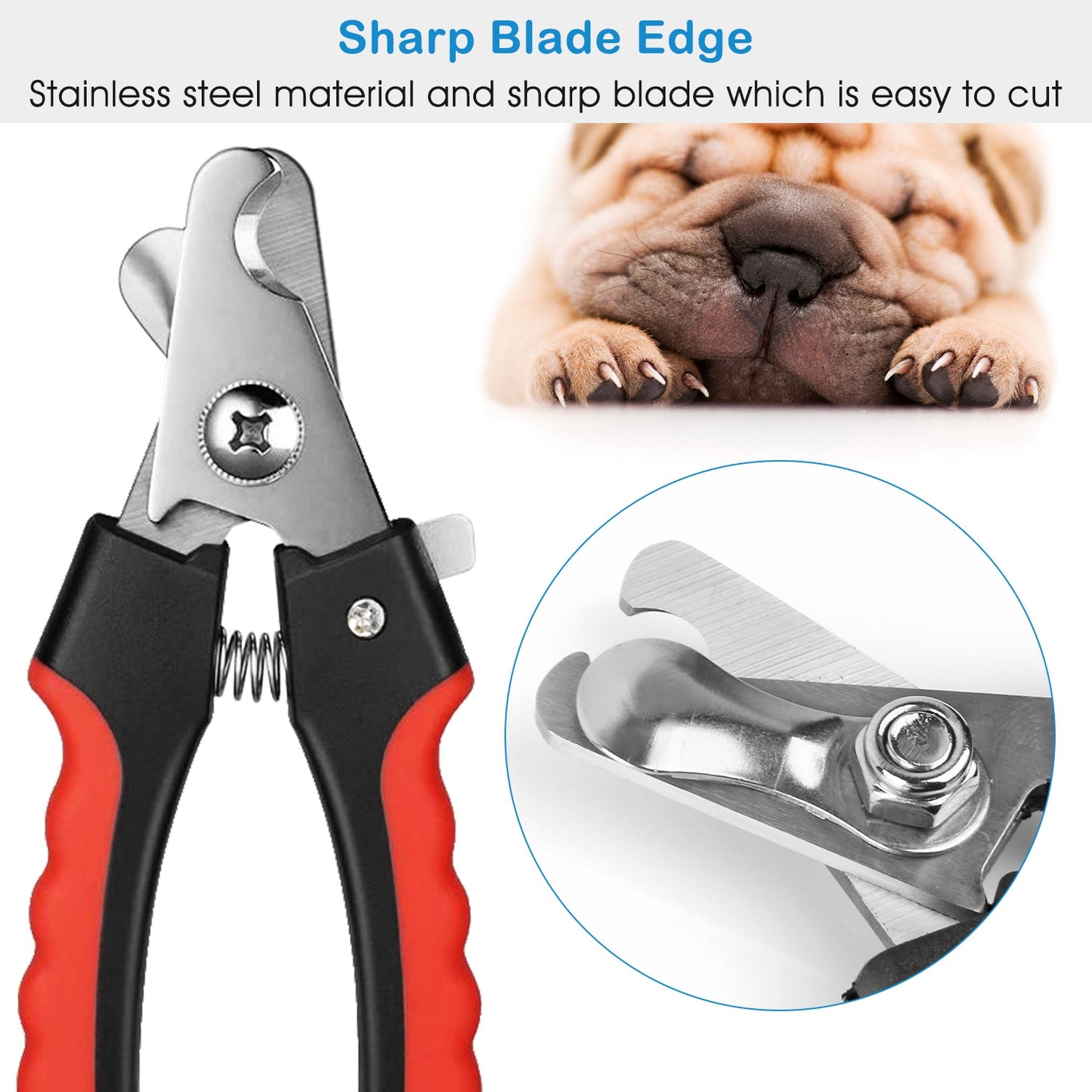 Dog Nail Clippers Professional Pet Nail Trimmer for Pet Claw Grooming