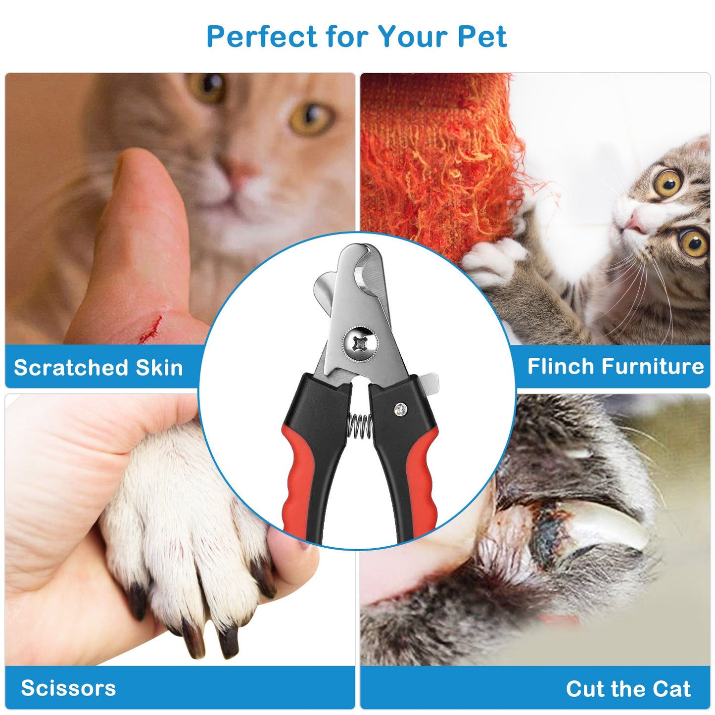 Dog Nail Clippers Professional Pet Nail Trimmer for Pet Claw Grooming