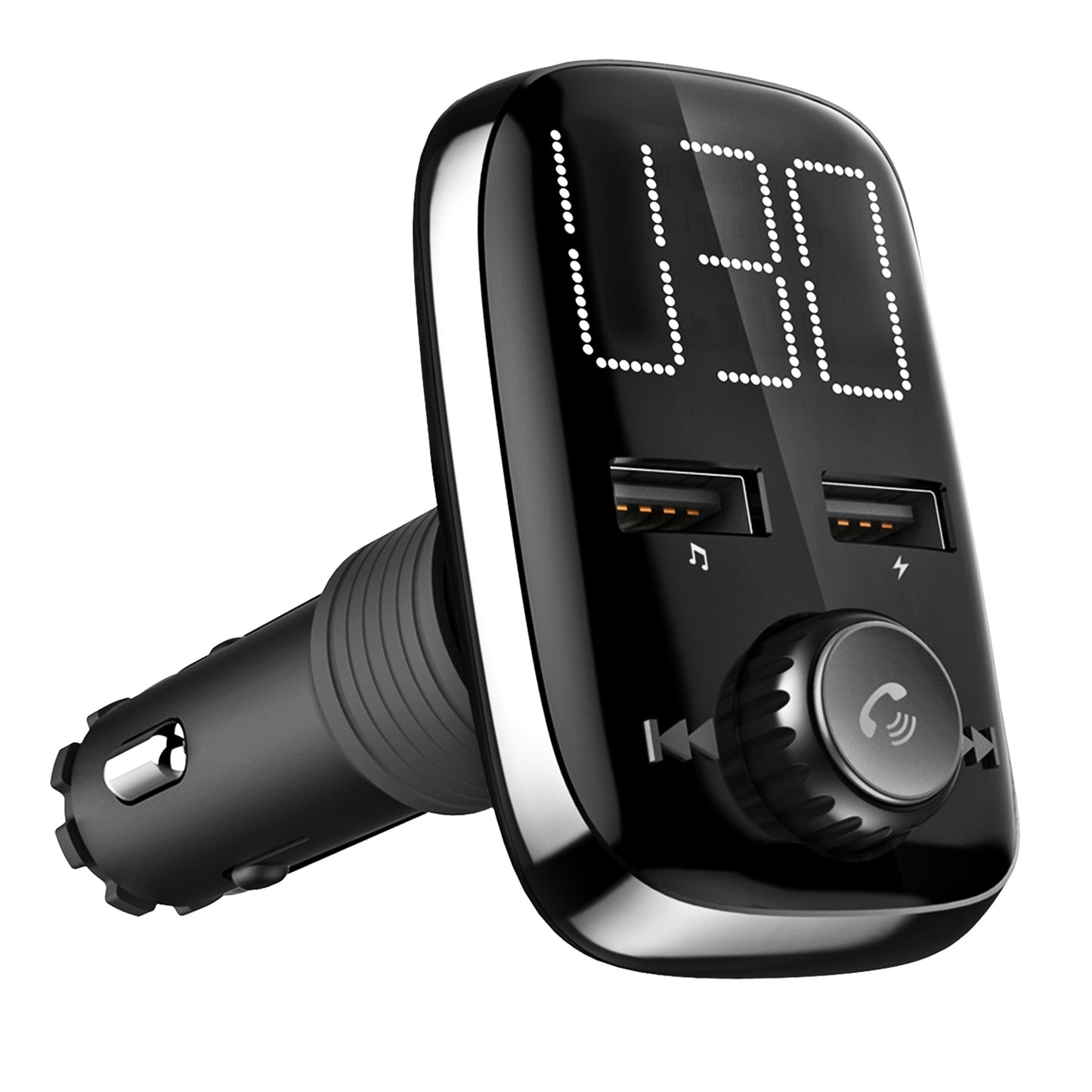 Car Wireless FM Transmitter Dual USB Charger Hand-Free Call MP3 Player
