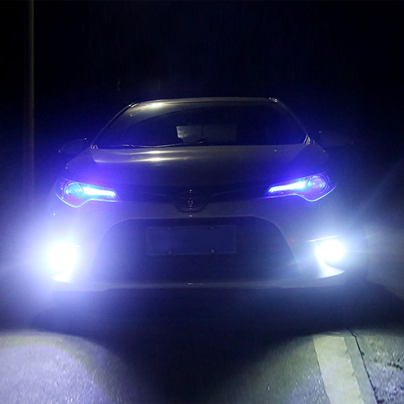 2 Pcs 2.5in Auto COB LED Fog Light 1200LM 6000k White IP65 Waterproof