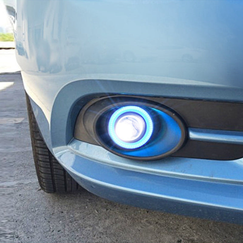 2 Pcs 2.5in Auto COB LED Fog Light 1200LM 6000k White IP65 Waterproof