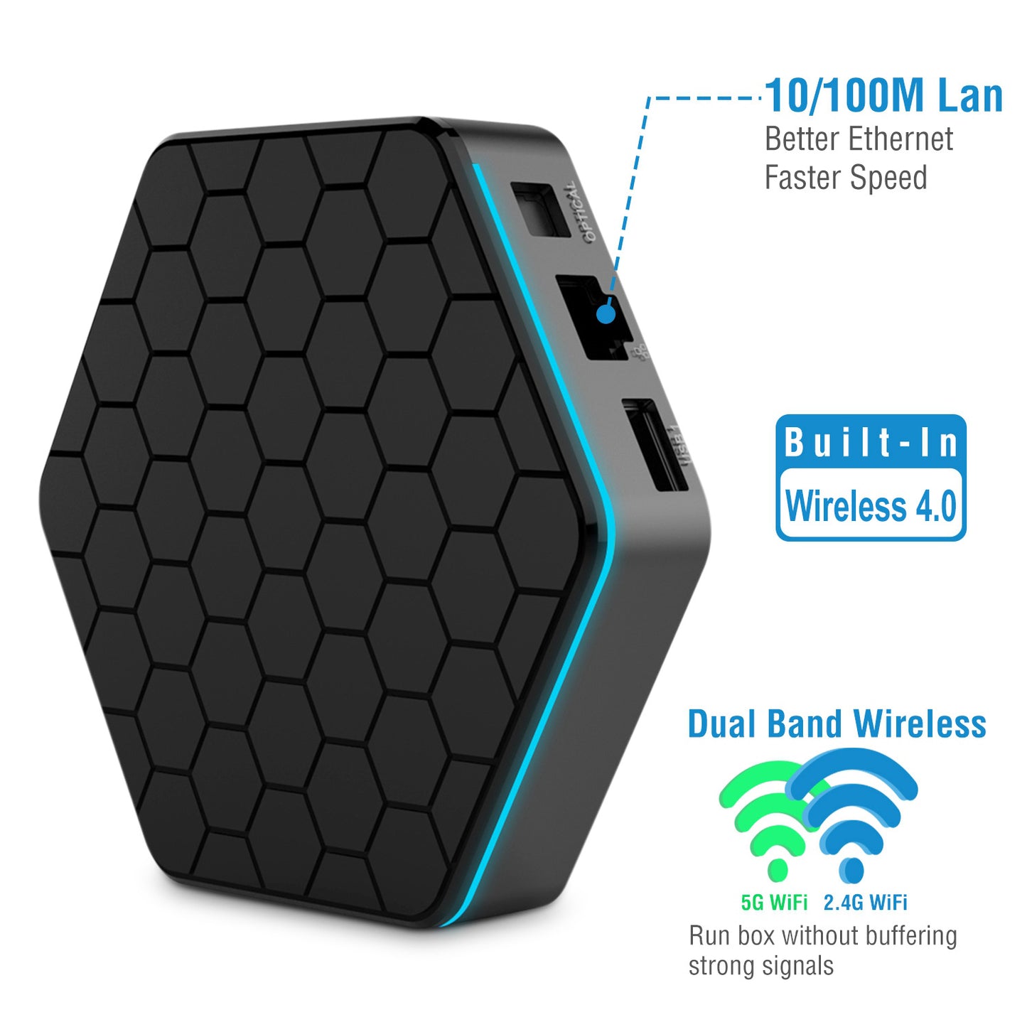 Android 7.1 TV Box Amlogic S912 Octa Core 3GB / 32GB UHD 4K Streaming Media Player