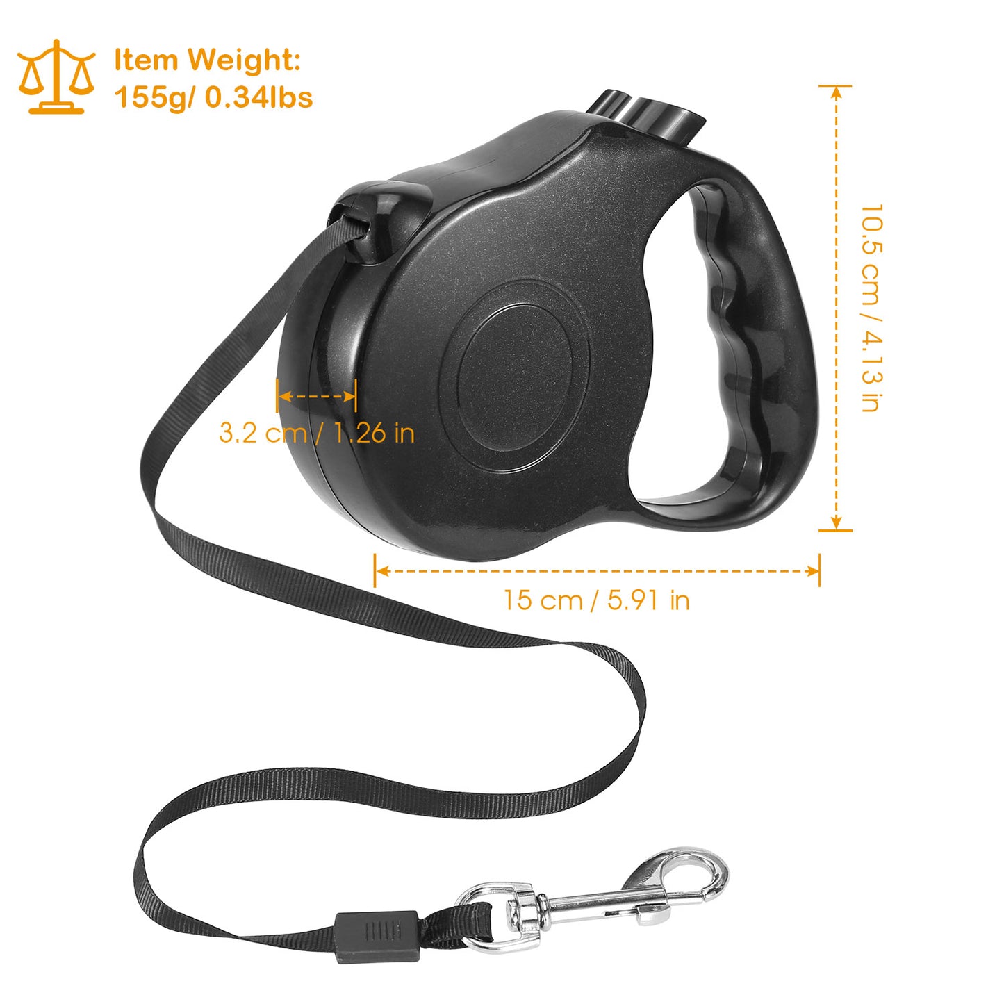 Retractable Dog Leash 16FT Extendable Range Heavy Duty Dog Walking Leash