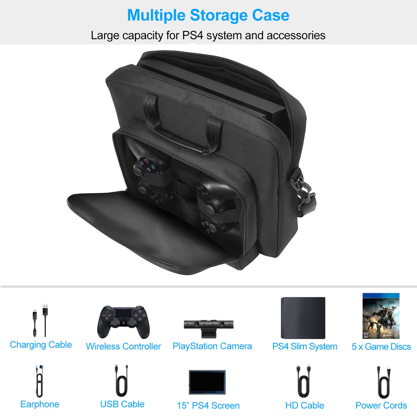 Travel Carry Case For PlayStation4 PS4 Console Accessories Handbag