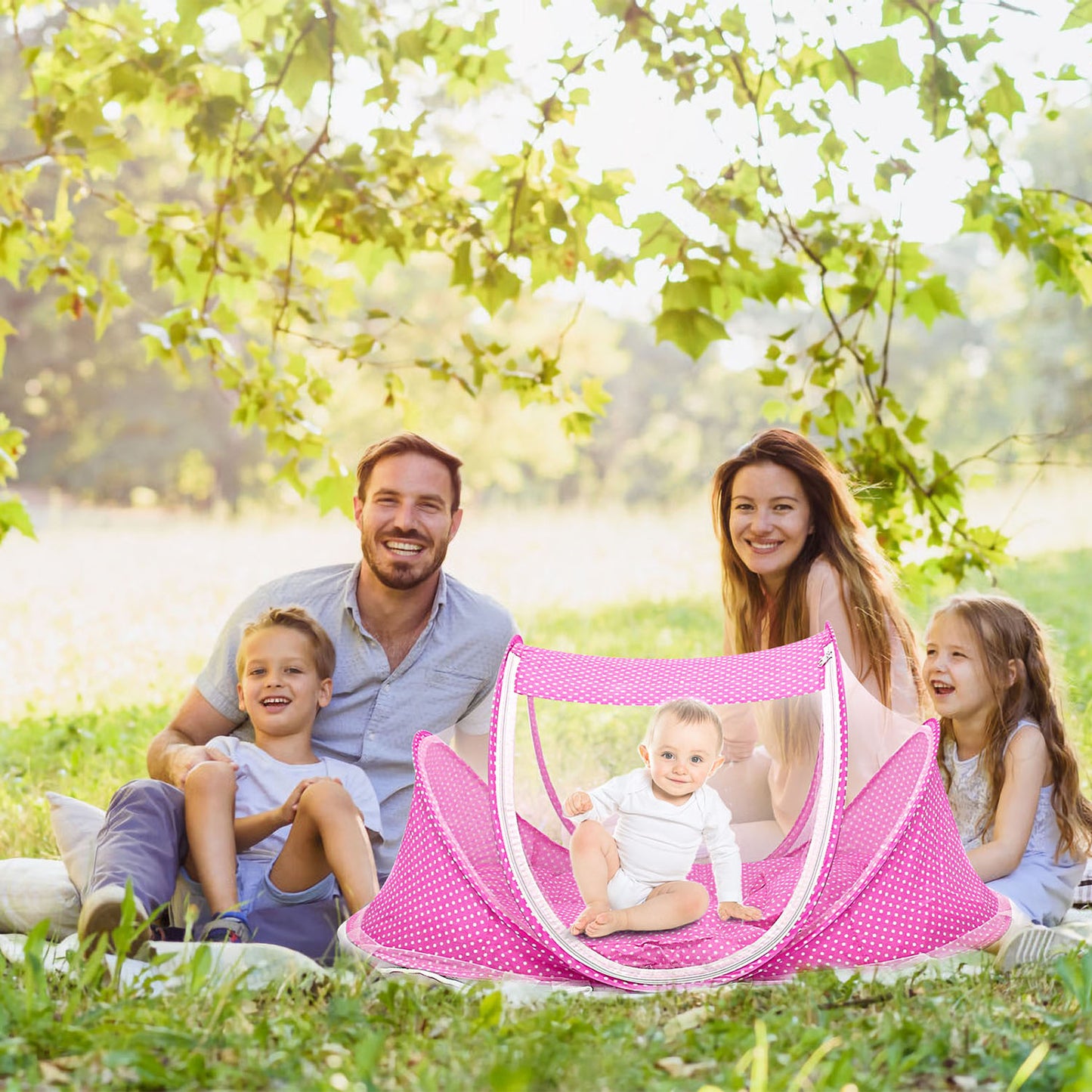 Foldable Baby Travel Bed Portable Infant Mosquito Net Tent