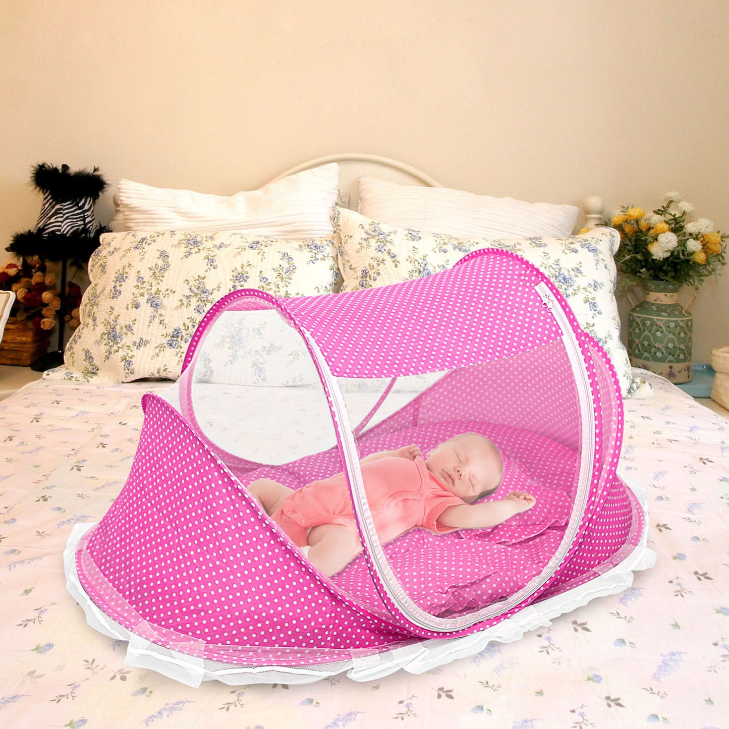 Foldable Baby Travel Bed Portable Infant Mosquito Net Tent