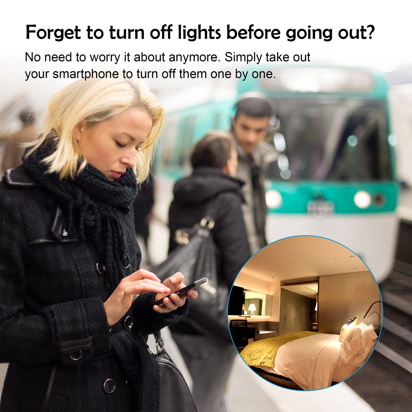 Smart WiFi Light Switch Touch In Wall Remote Controller