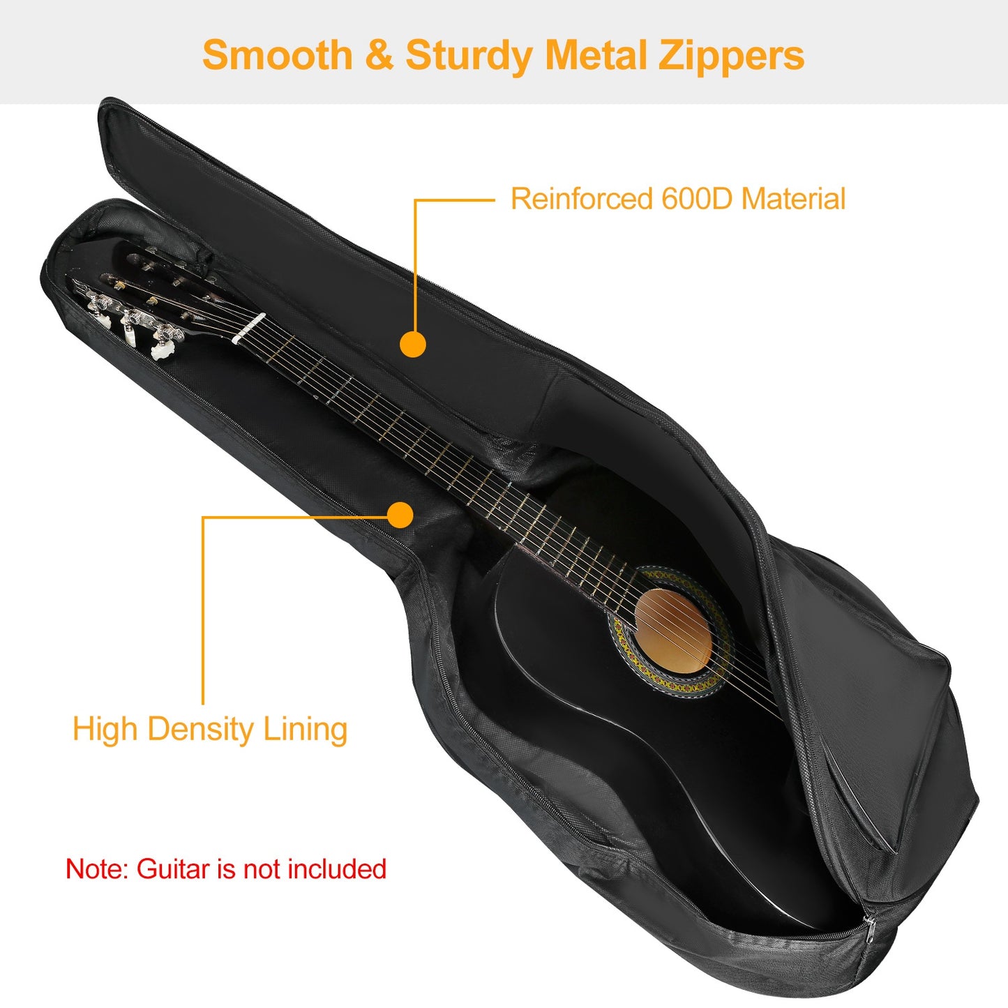41in Guitar Backpack Adjustable Shoulder Strap Water-resistant Guitar Carry Bag