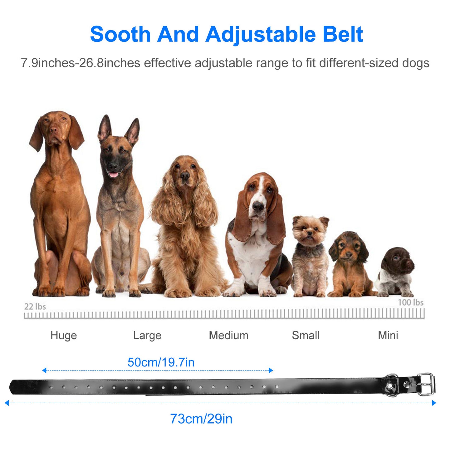 Dog Training Collar Receiver IP67 Waterproof Dog Bark Shock Collar[GPCT1300Receive Only]