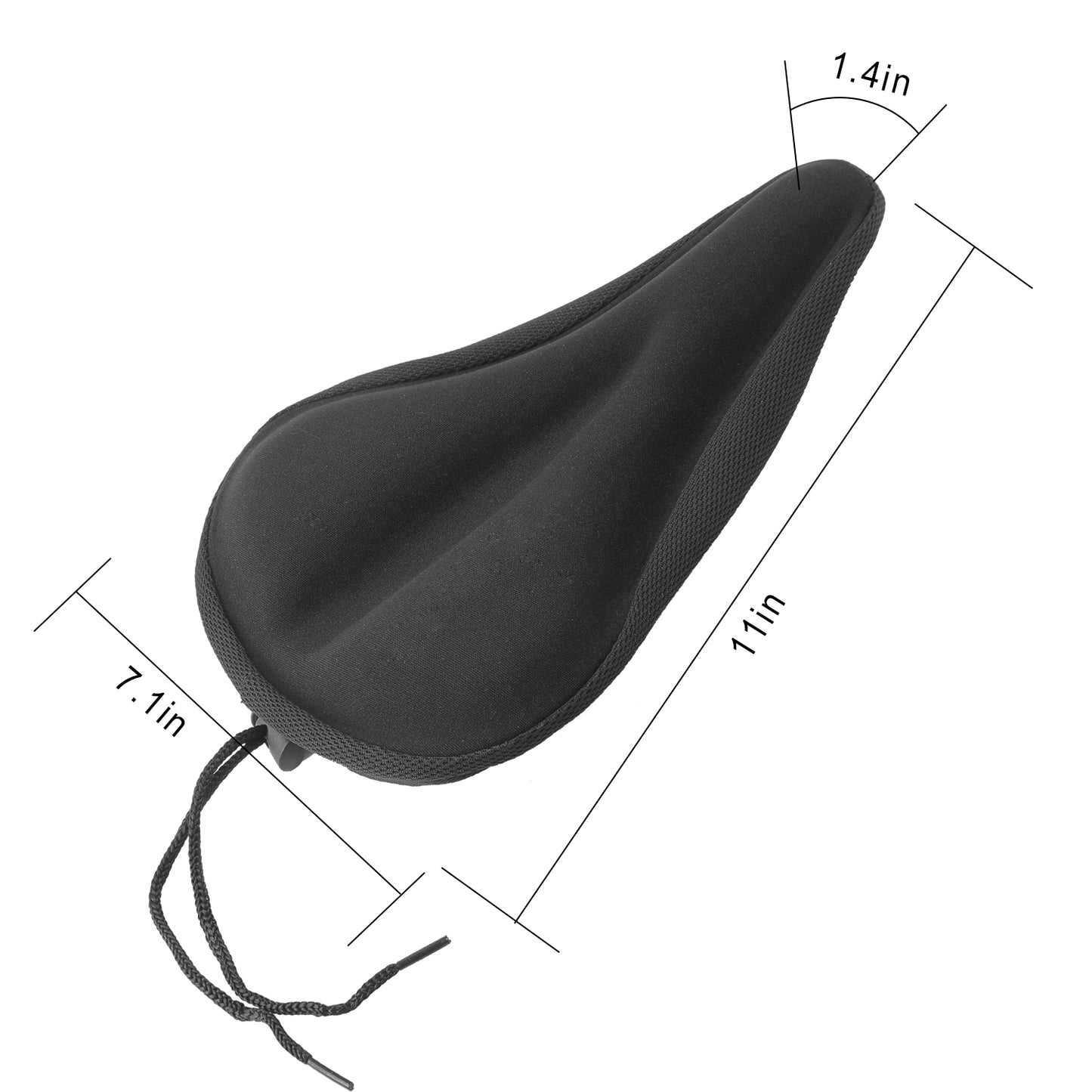 Bike Seat Cover Anti-Slip Comfortable Bicycle Padded Saddle Cover
