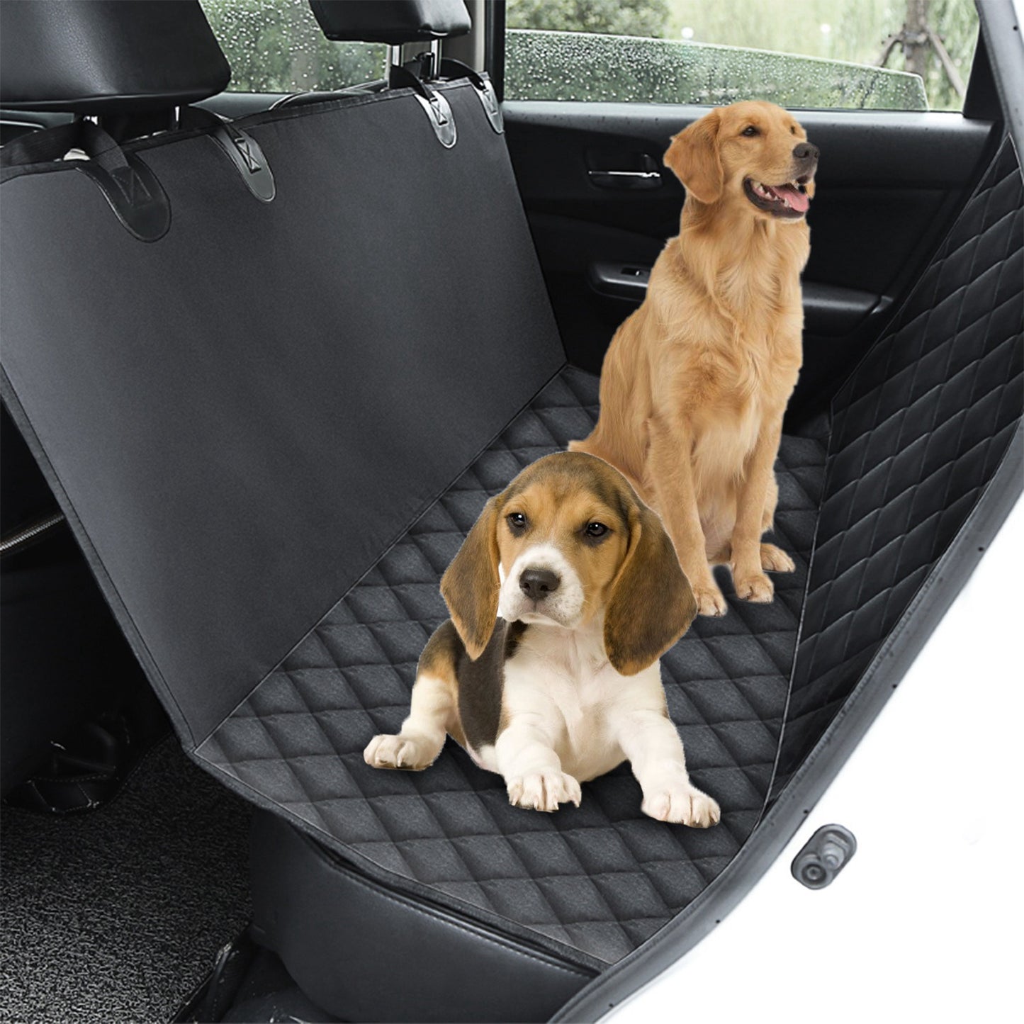 Waterproof Dog Car Seat Cover Scratchproof Pet Hammock Protector Rear Seat